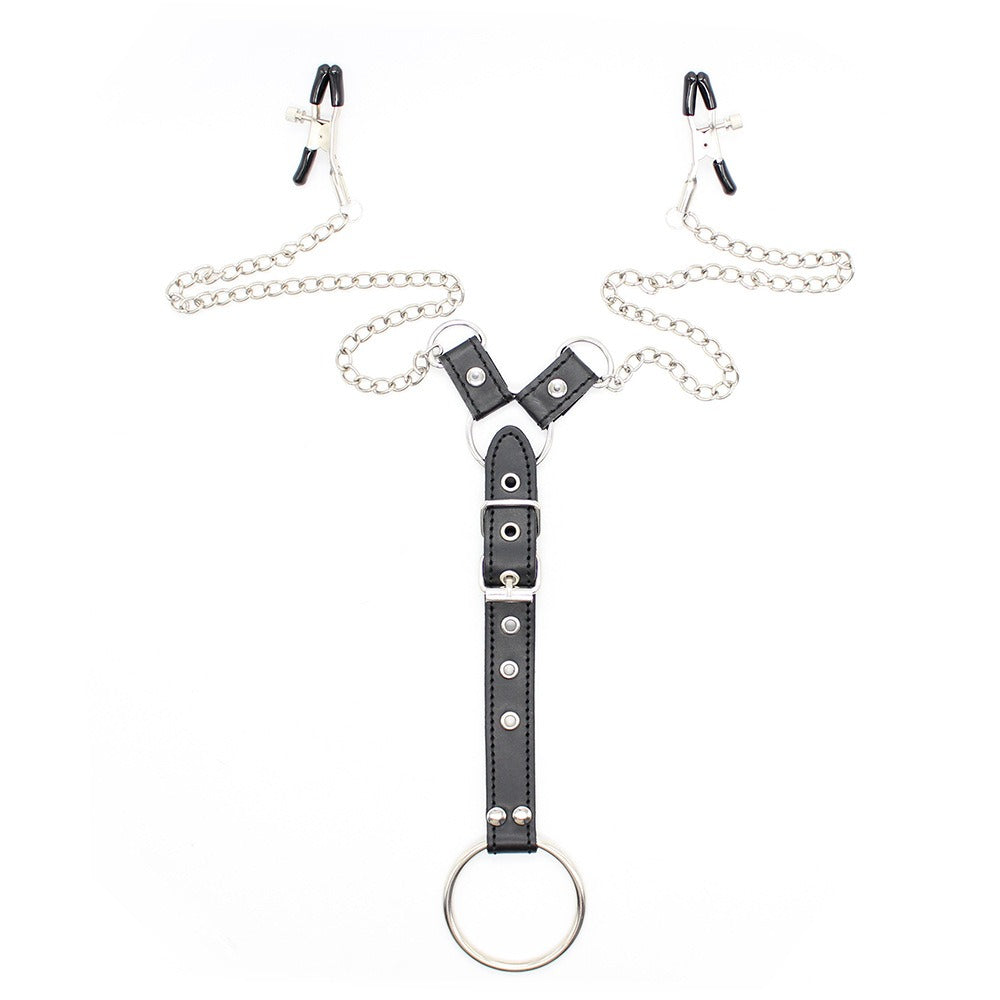 Men's Chain Milk Clip & JJ Ring Bondage Training Set – Kinky Control Props