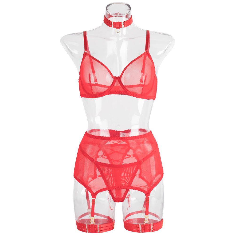 Hot-Selling Black Lace Mesh Lingerie Set π Sexy Patchwork Sheer Babydoll Nightwear for Women