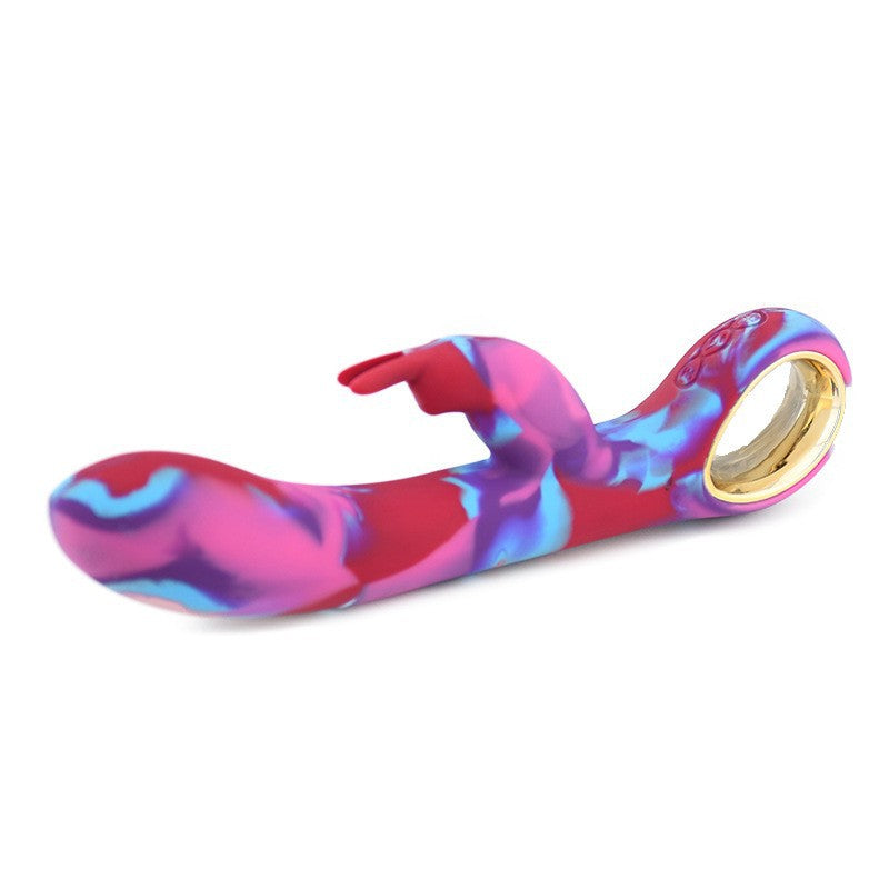 🌈 Tini Rainbow Silicone Vibrating Stick – 10 Frequency Heated Vibration Massager 🔥
