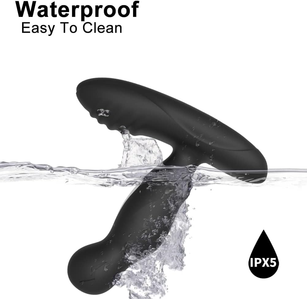 360° Prostate Massager – Dual Motors + Electric Shock Pulse Anal Plug with Remote Control