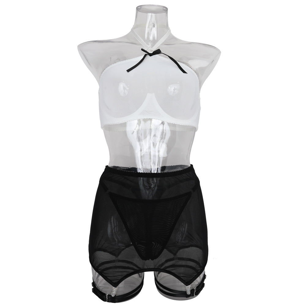 Explosive Lace Sexy Splicing Perspective Slim Fit Shaping Split Set | Sexy Lingerie ππ₯