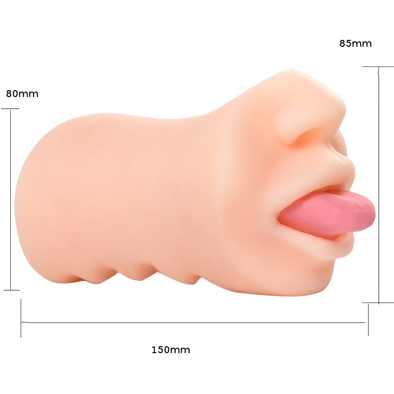 3D Real-Feel Deep Throat Male Masturbator – Pocket-Sized Oral Sex Toy