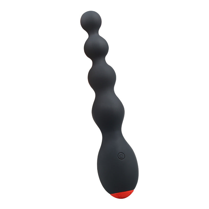 Powerful Multi-Frequency Vibrating Anal Plug – Prostate Massager with Posterior Pull Beads for G-Spot & Male Stimulation