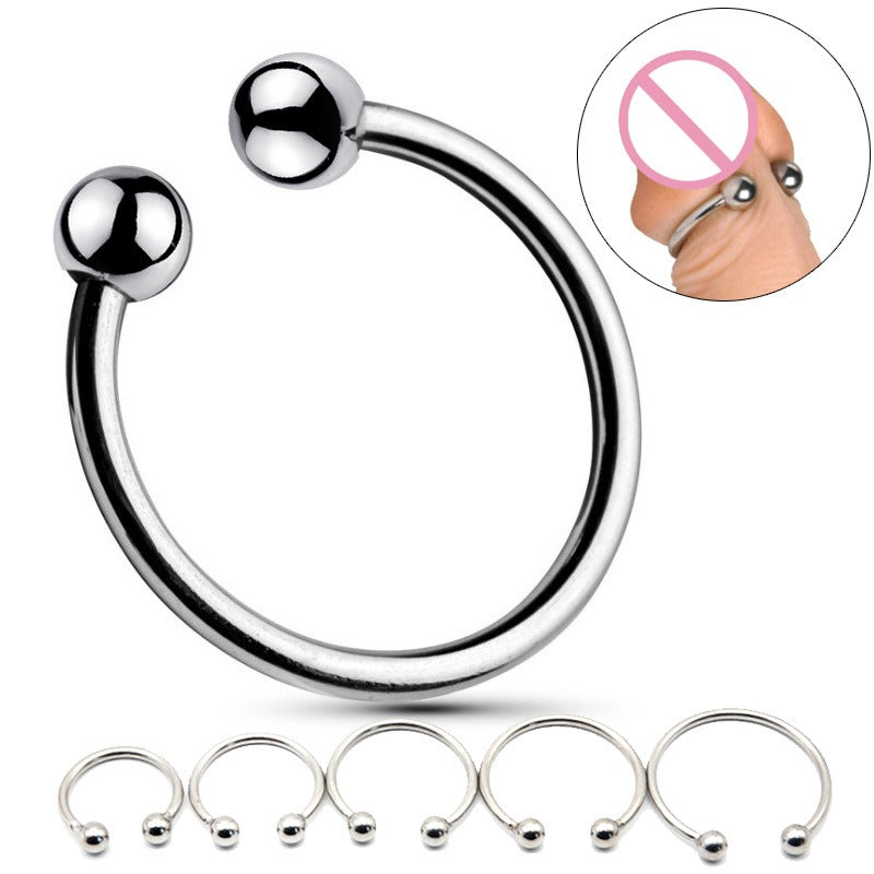 SM Metal Penis Ring – Double Bead Locking C-Ring for Maximum Pleasure | Thirty Shades of Play