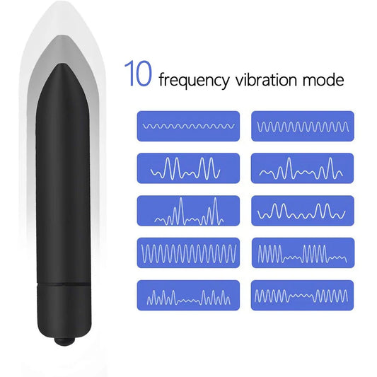 10-Speed Mini Bullet Vibrator – Waterproof Clitoris Stimulator for Ultimate Pleasure