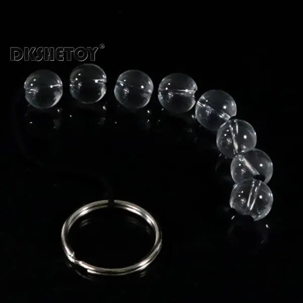 Glass Anal Beads & Vaginal Kegel Balls – Dual-Use Anal Plug & Pelvic Floor Trainer | Elegant Crystal Sex Toy for Women