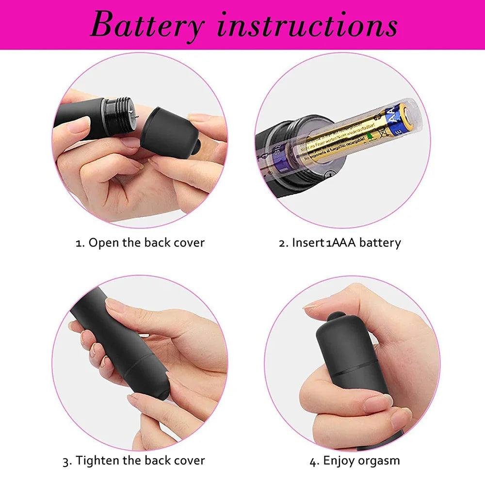 10-Speed Mini Bullet Vibrator – Waterproof Clitoris Stimulator for Ultimate Pleasure