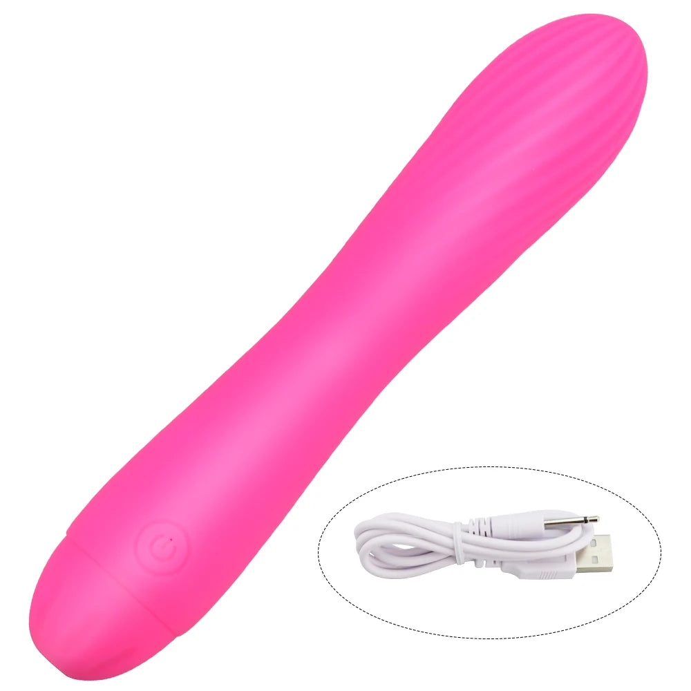 Vibrator for Vagina Stimulation – Silicone Rechargeable G-Spot Dildo Vibrator with 7 Vibration Patterns | Sex Toy for Women