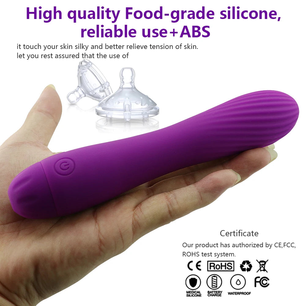 Vibrator for Vagina Stimulation – Silicone Rechargeable G-Spot Dildo Vibrator with 7 Vibration Patterns | Sex Toy for Women