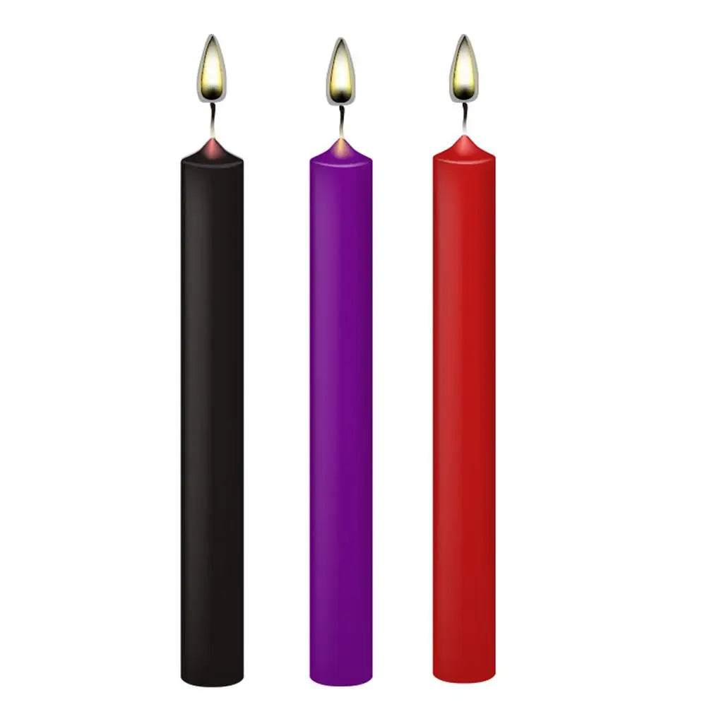 3pcs Low Temperature BDSM Drip Candles – Erotic Wax Play Set for Couples