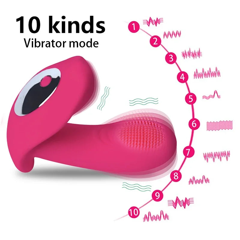 Remote Control Wearable Vibrator – G-Spot & Clitoral Stimulator for Hands-Free Pleasure
