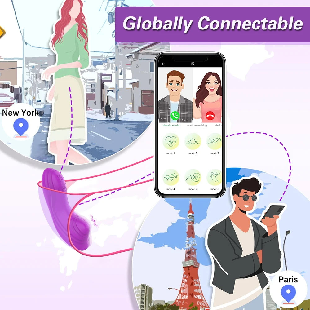 Wireless Bluetooth APP-Controlled Vibrator – Wearable Clitoral Stimulator for Women | Panties Vibrator & Massager