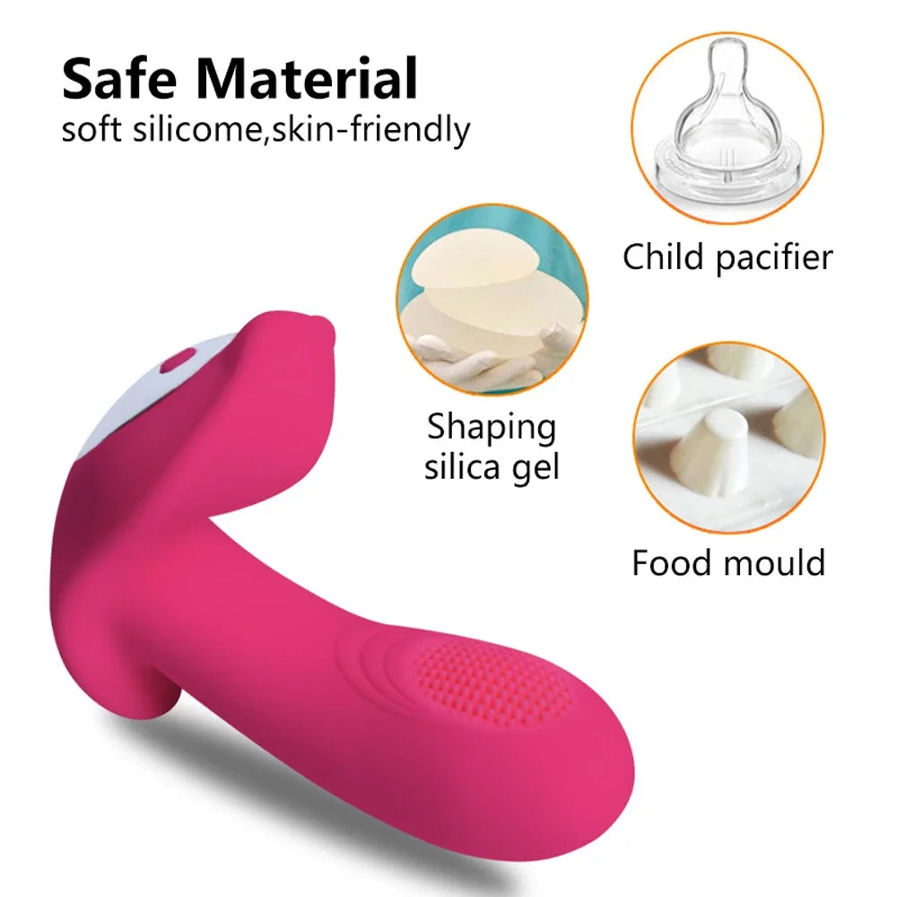 Remote Control Wearable Vibrator – G-Spot & Clitoral Stimulator for Hands-Free Pleasure