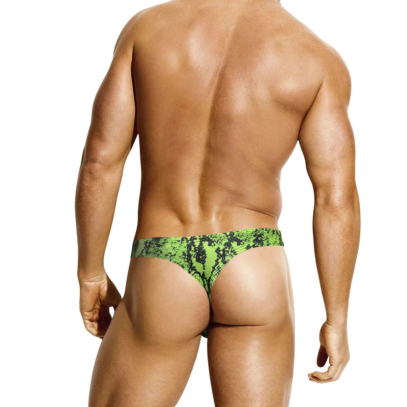 Leopard Print Sissy Men’s Thong – Sexy G-String Underwear for Gay, Jockstrap, & Lingerie Lovers | Cotton Male Panties
