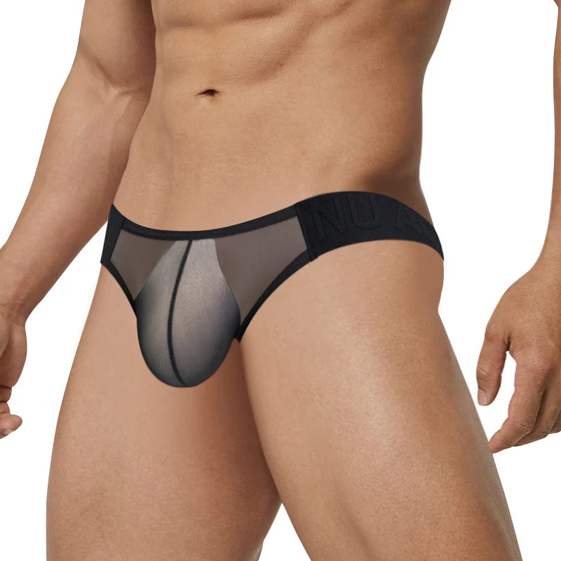 CMENIN Sexy Hip Raise Men's Thongs – Ultra-thin Ice Silk Transparent Mesh Breathable Underwear | G-string & Thong for Men