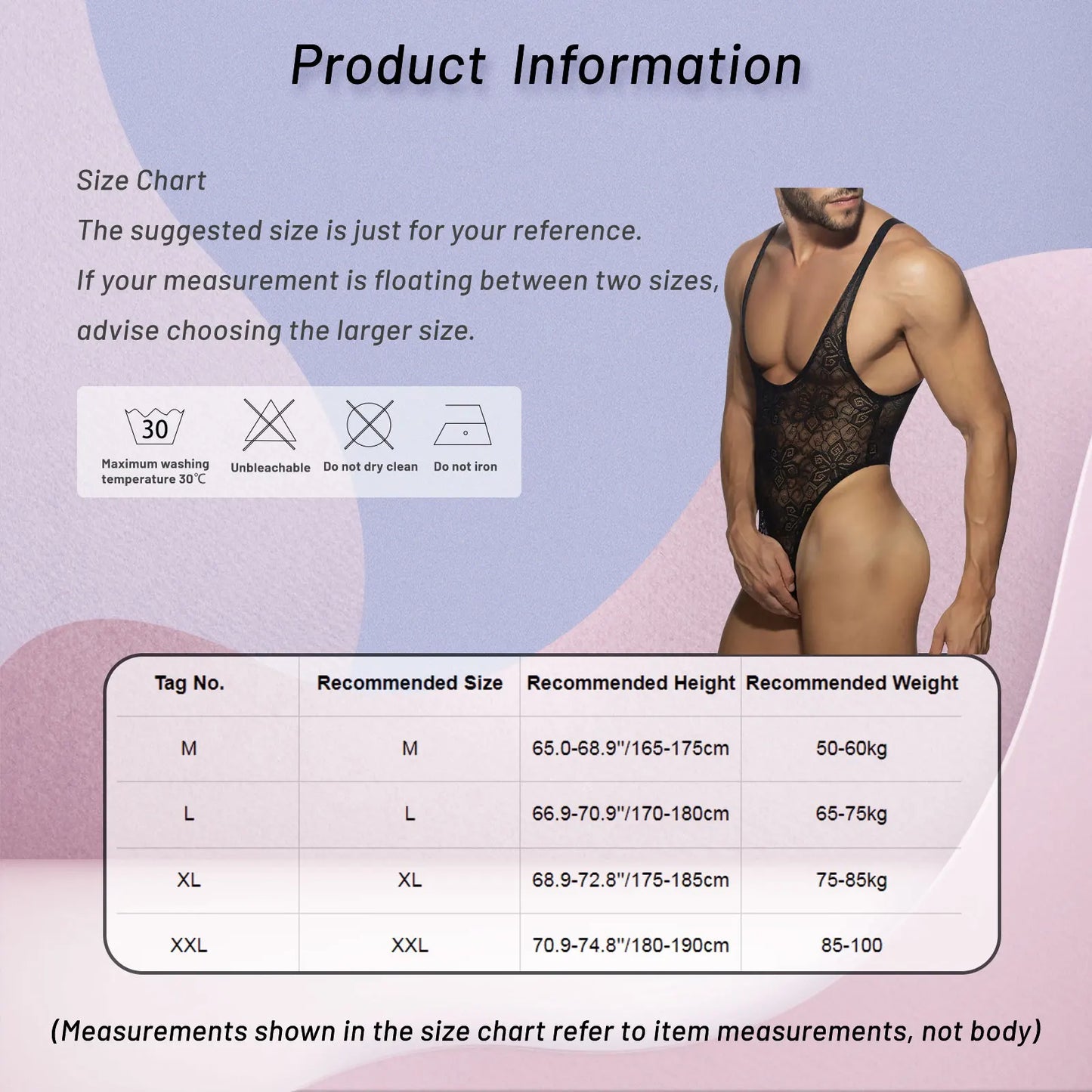 Men’s Erotic Transparent Tights Bodysuit – Scoop Neck One-Piece Lingerie Thong for Muscle Show & Nightclub Wear