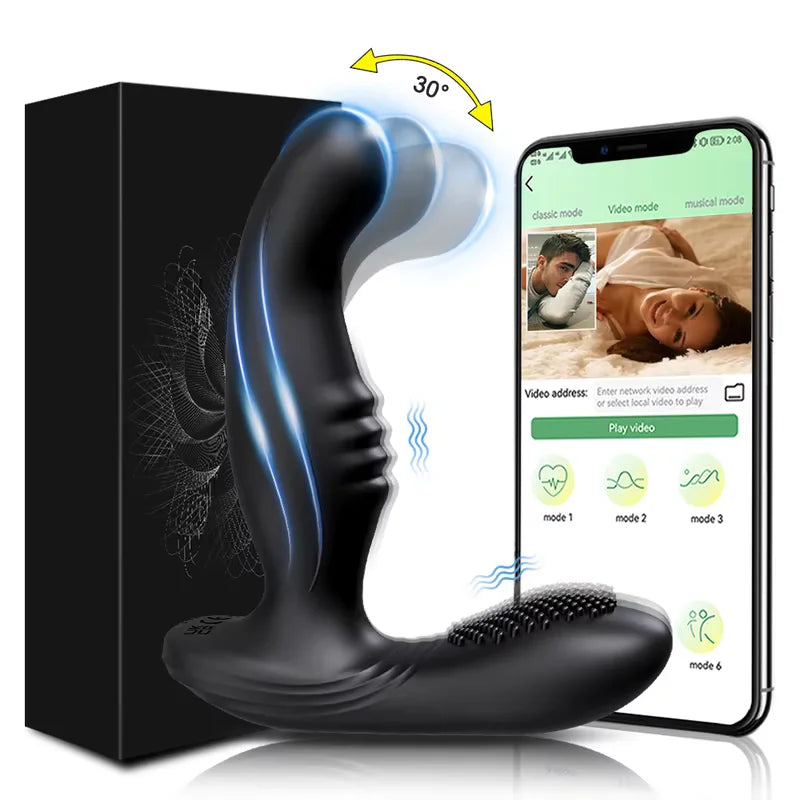 App-Controlled Prostate Massager – Remote Anal Vibrator Butt Plug for Men | Couples Anal Play Toy