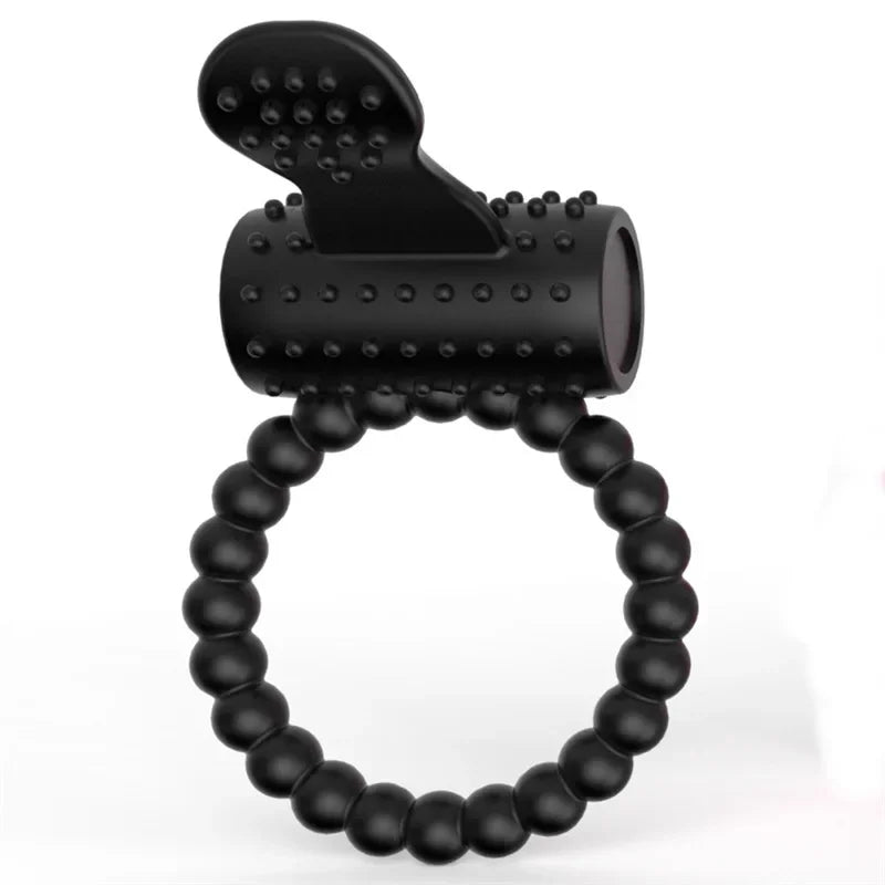Vibrating Cock Ring – Penis Vibrator for Men & Couples | Chastity Cage Masturbator | Adult Erotic Toy
