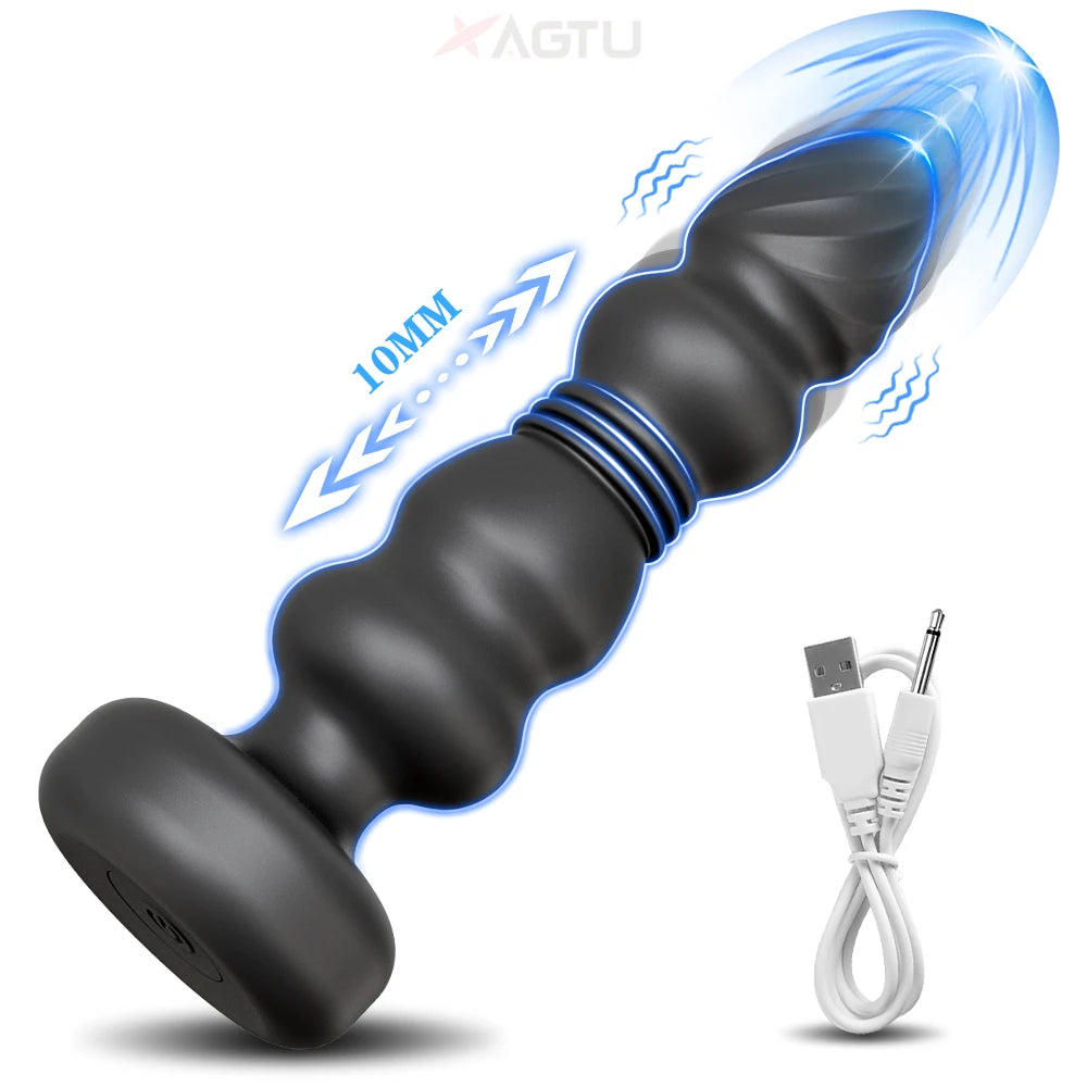 Thrusting Anal Plug Vibrator – Prostate & G-Spot Massager for Ultimate Stimulation