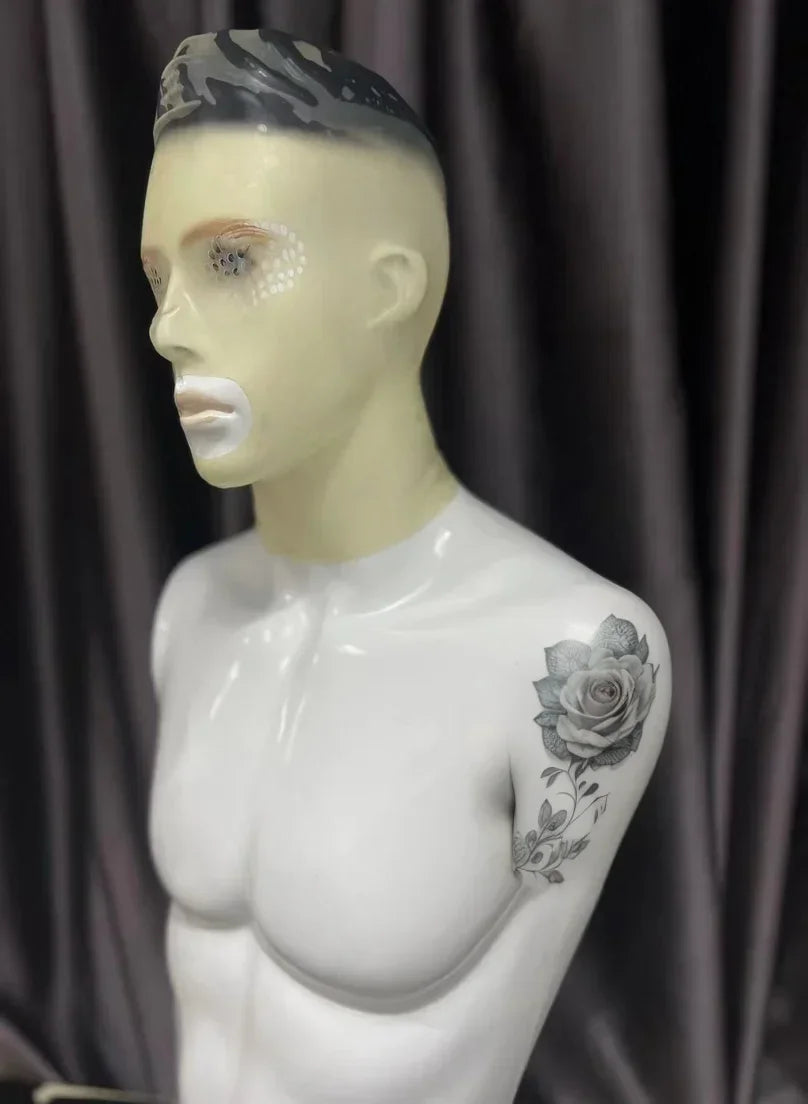Latex Gloves for Men – Clear Transparent Rubber Gloves, Seamless Mask Hood, Unisex Fetish Molding