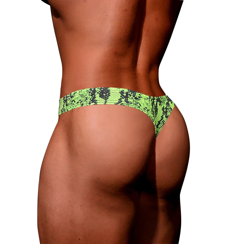 Leopard Print Sissy Men’s Thong – Sexy G-String Underwear for Gay, Jockstrap, & Lingerie Lovers | Cotton Male Panties