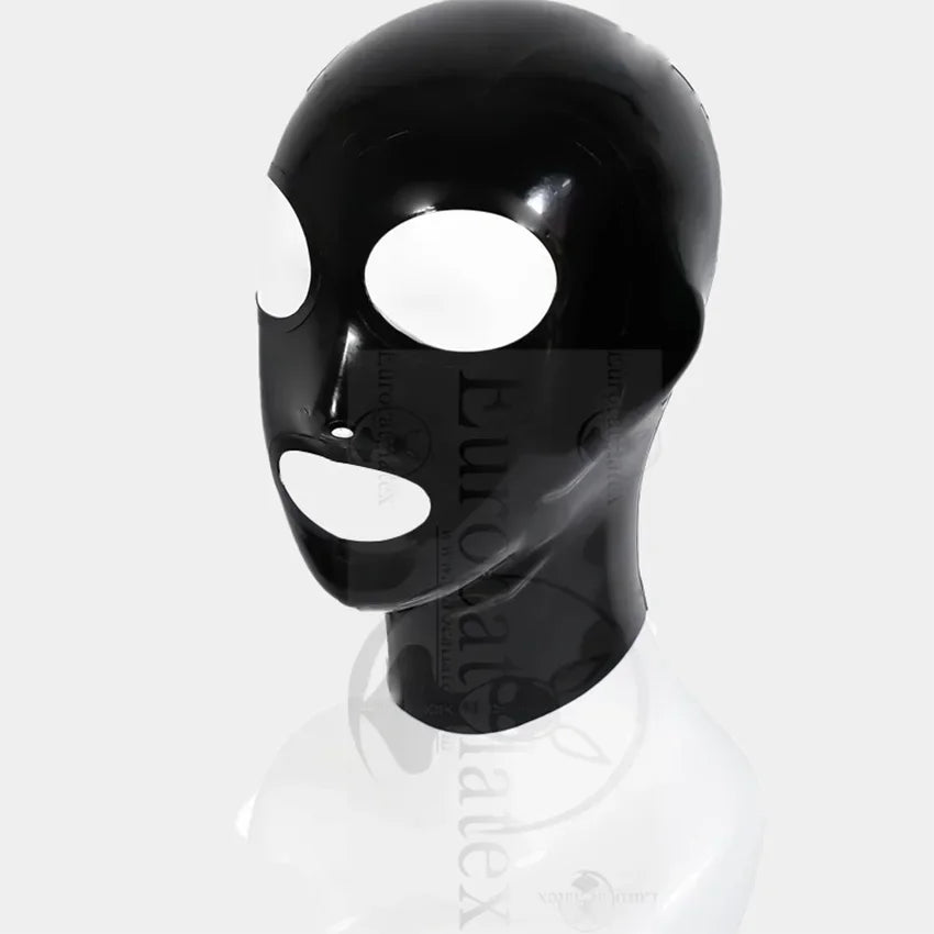 Latex Gloves for Men – Clear Transparent Rubber Gloves, Seamless Mask Hood, Unisex Fetish Molding