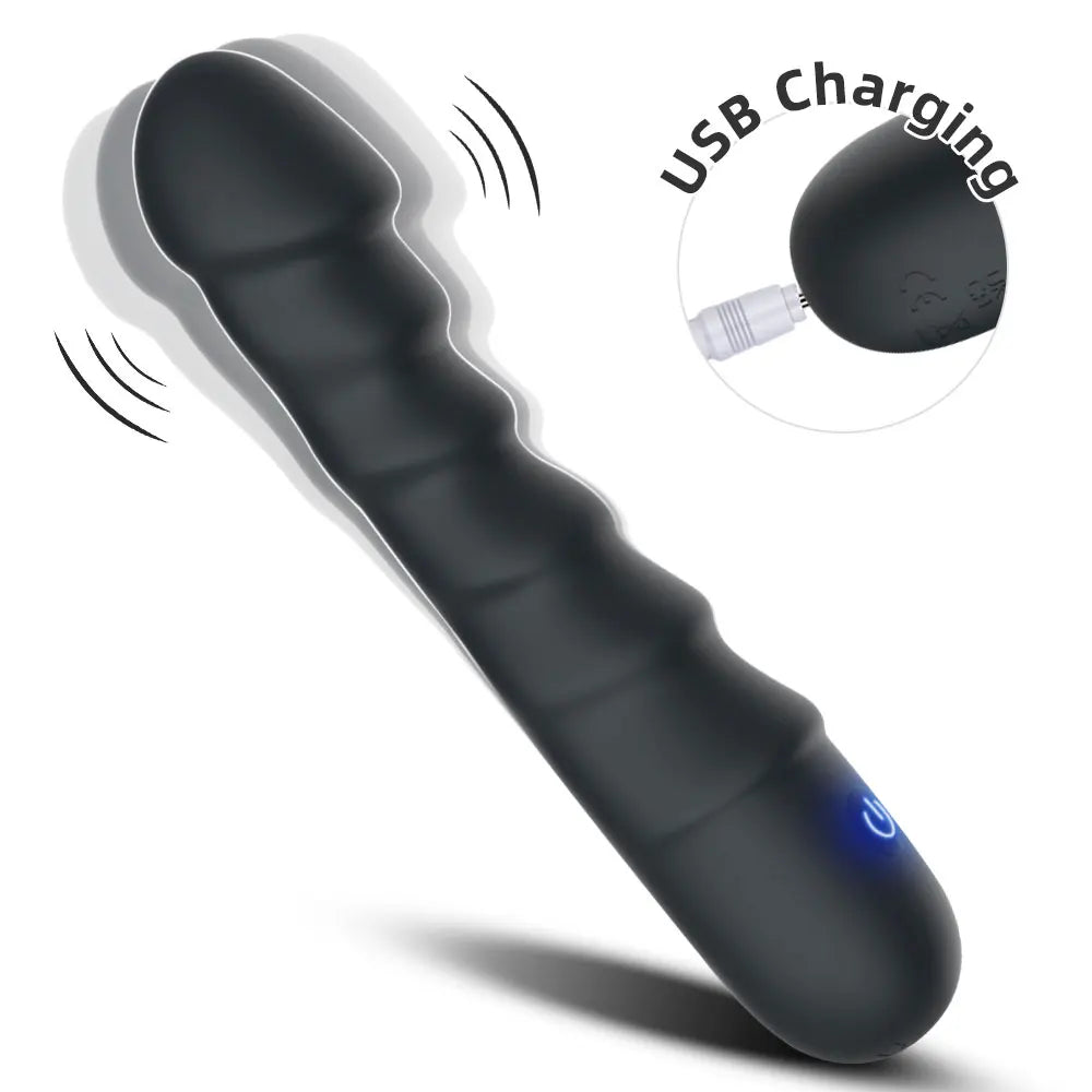 Realistic Silicone Dildo Vibrator – 20 Modes for G-Spot & Clitoral Stimulation