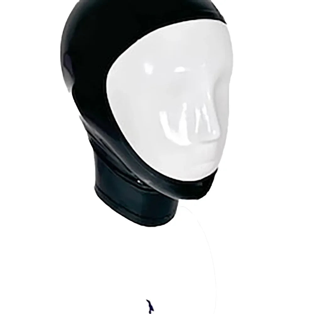 Latex Gloves for Men – Clear Transparent Rubber Gloves, Seamless Mask Hood, Unisex Fetish Molding