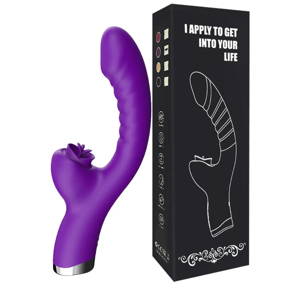Tongue Licking Vibrator 2-in-1 – Clitoral Stimulator with 20 Speeds for Ultimate Pleasure
