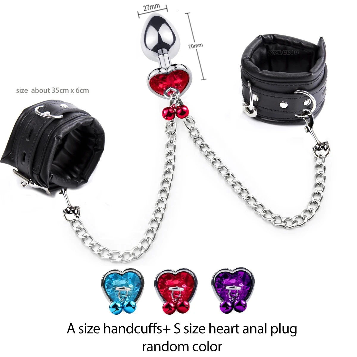Thierry Anal Plug to Wrist Bondage Kit – High-Quality BDSM Restraint Set with Handcuffs | Fetish Sex Toys for Men & Women