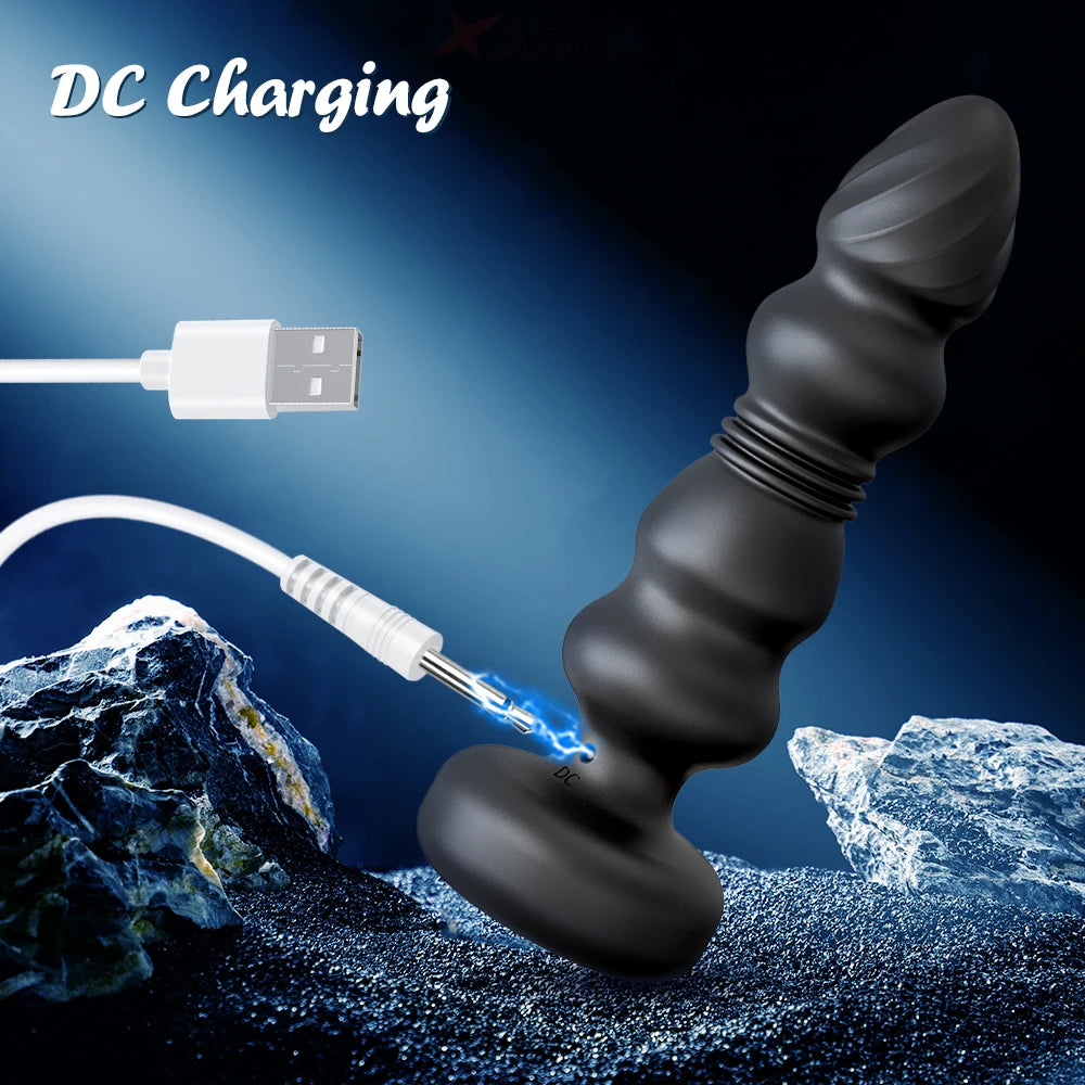 Thrusting Anal Plug Vibrator – Prostate & G-Spot Massager for Ultimate Stimulation