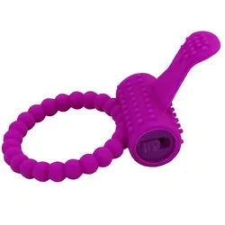 Vibrating Cock Ring – Penis Vibrator for Men & Couples | Chastity Cage Masturbator | Adult Erotic Toy