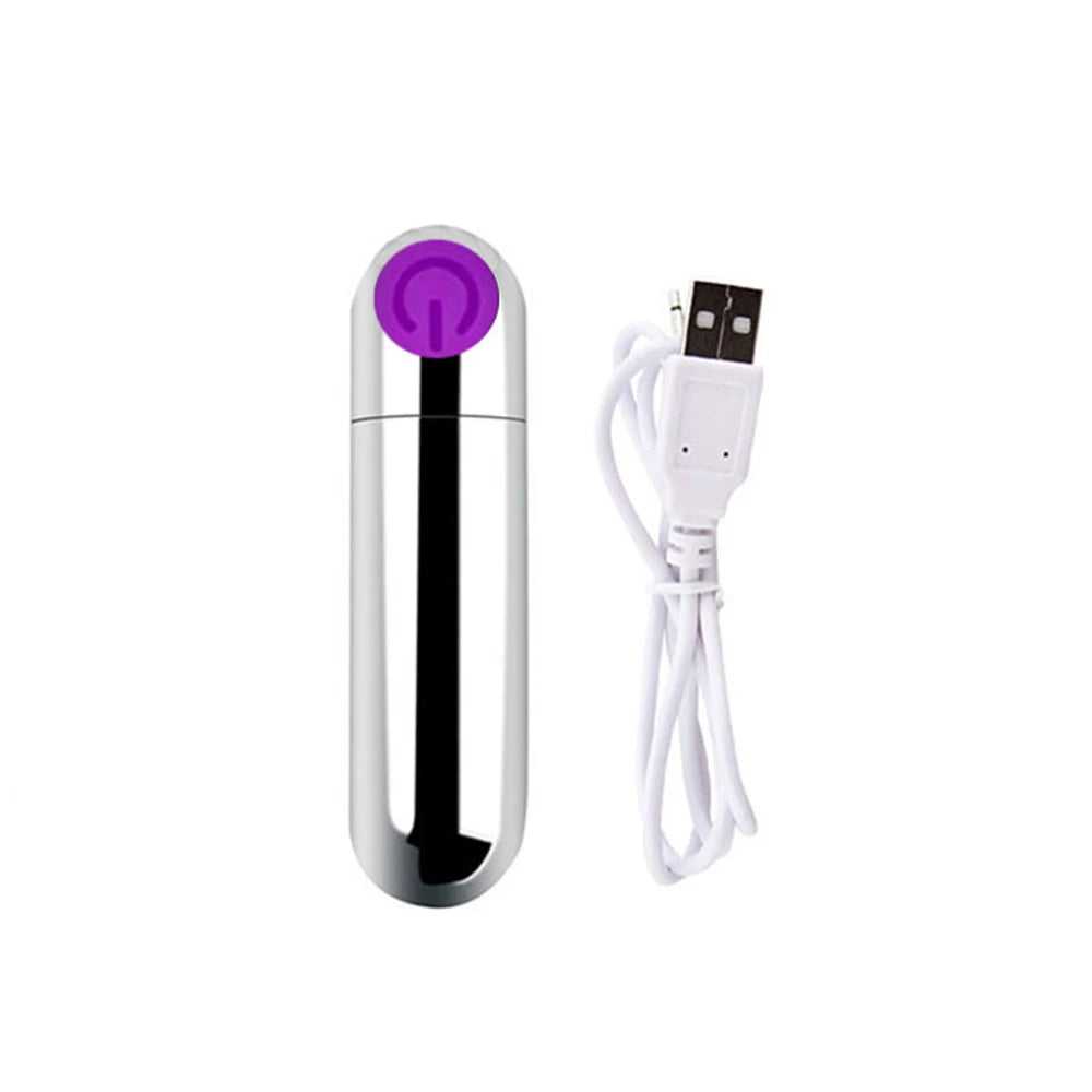 10-Speed USB Bullet Vibrator – Compact Power for Clitoral & G-Spot Bliss