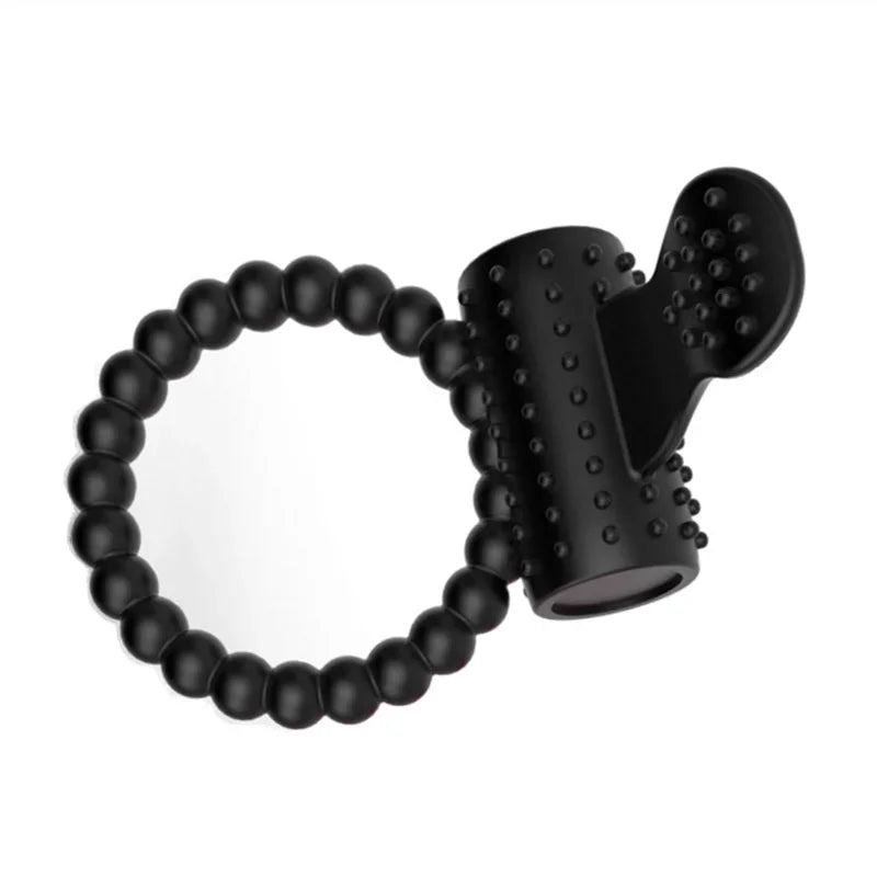 Vibrating Cock Ring – Penis Vibrator for Men & Couples | Chastity Cage Masturbator | Adult Erotic Toy