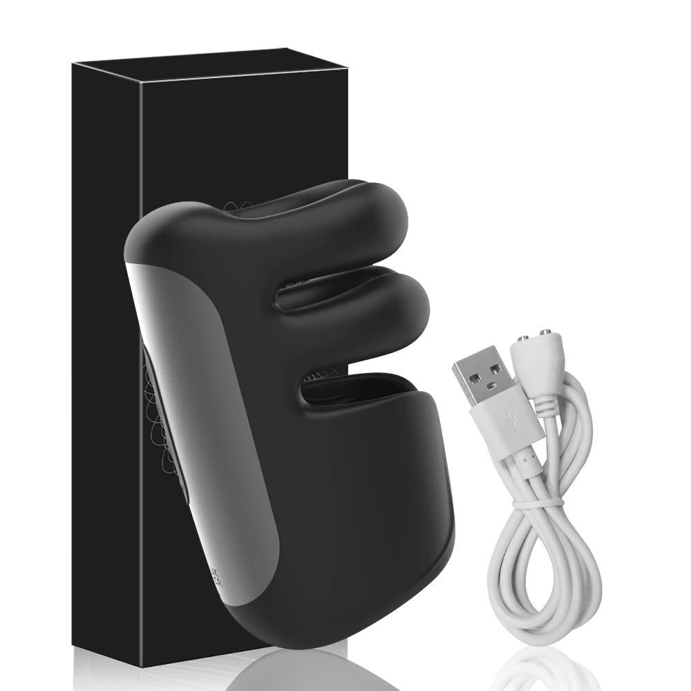 Vibrator for Men: Tapping Flapping Glans Massager – Penis Delay Trainer & Automatic Male Masturbator