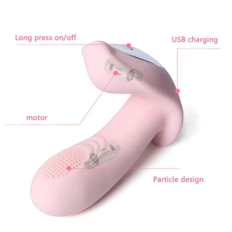 Remote Control Wearable Vibrator – G-Spot & Clitoral Stimulator for Hands-Free Pleasure