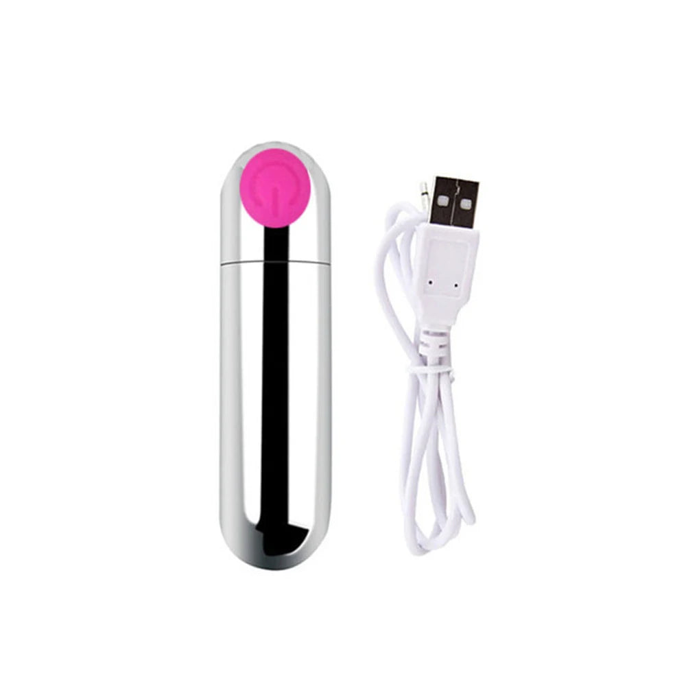 10-Speed USB Bullet Vibrator – Compact Power for Clitoral & G-Spot Bliss