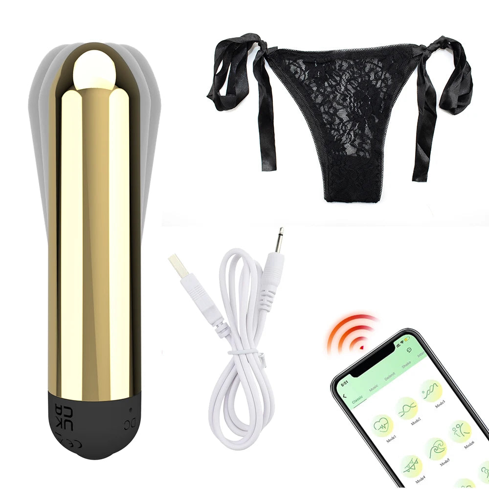 Panty Vibrator with App Control – Wearable Clit & Nipple Stimulator for Women | Remote Bullet Vibrator