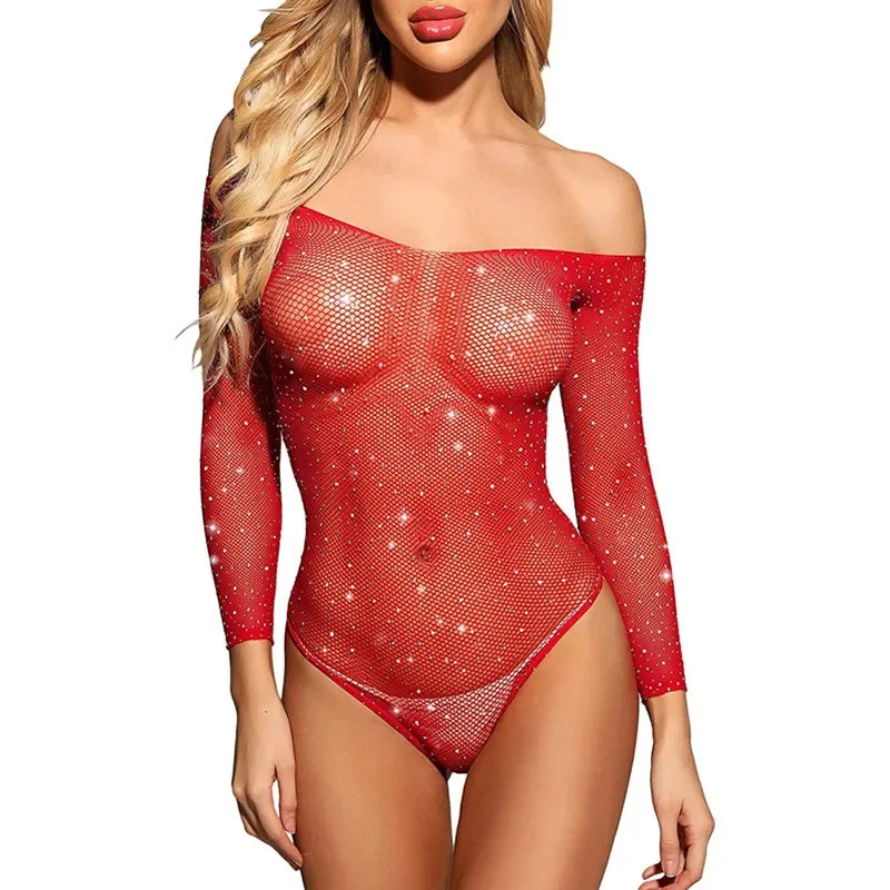 Sexy Rave Bodysuit for Women – Exotic Pole Dance Wear, Erotic Underwear & Nightclub Dancer Costume