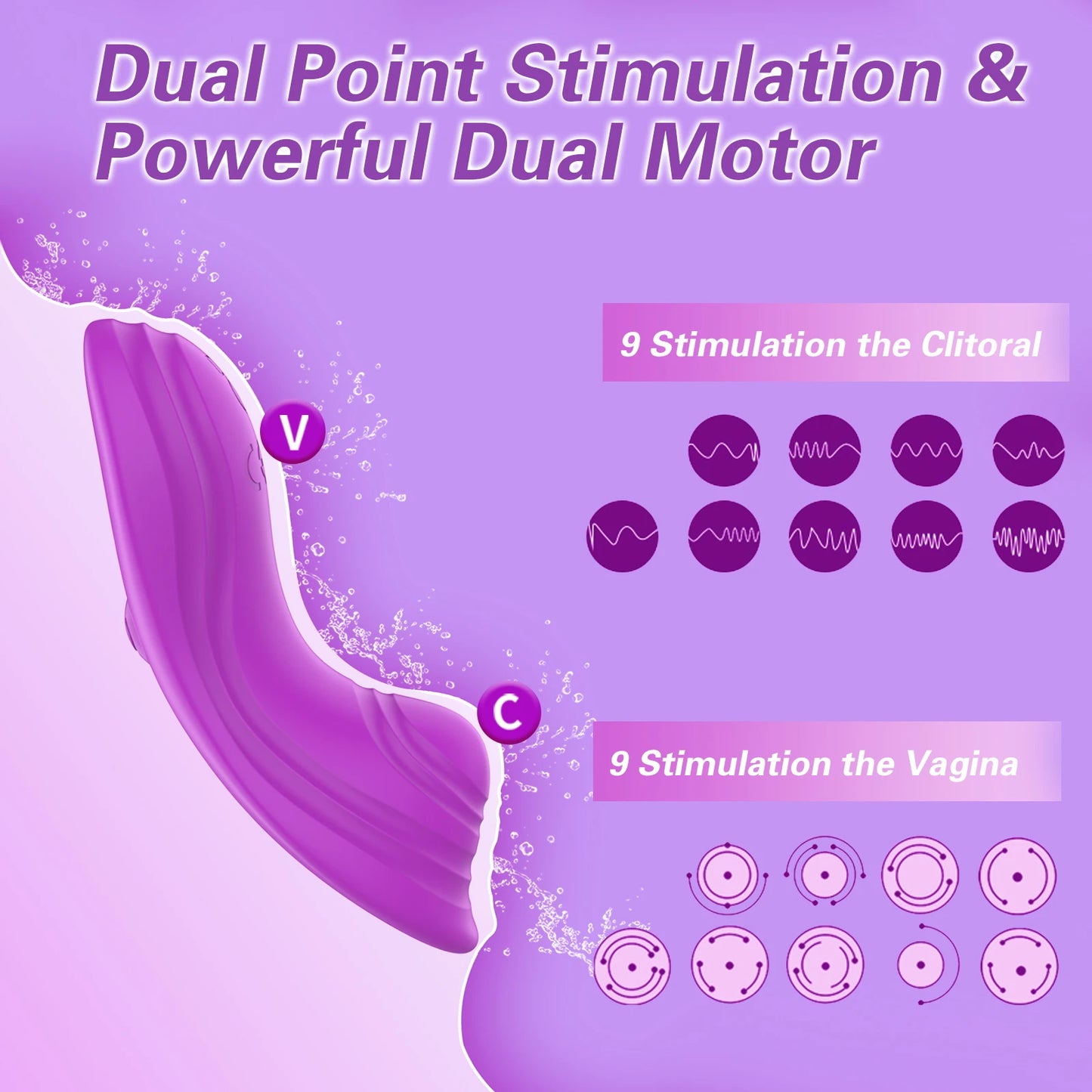 Wireless Bluetooth APP-Controlled Vibrator – Wearable Clitoral Stimulator for Women | Panties Vibrator & Massager