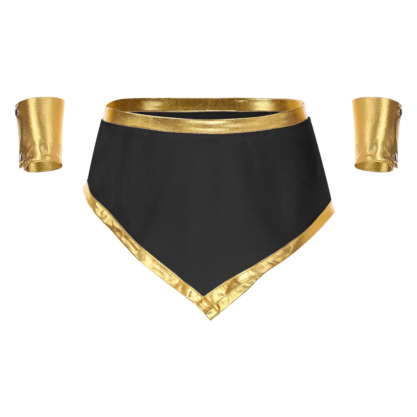 Men’s Roman Gladiator Costume – Medieval Knight Armor Soldier Cosplay with Miniskirt & Cuffs