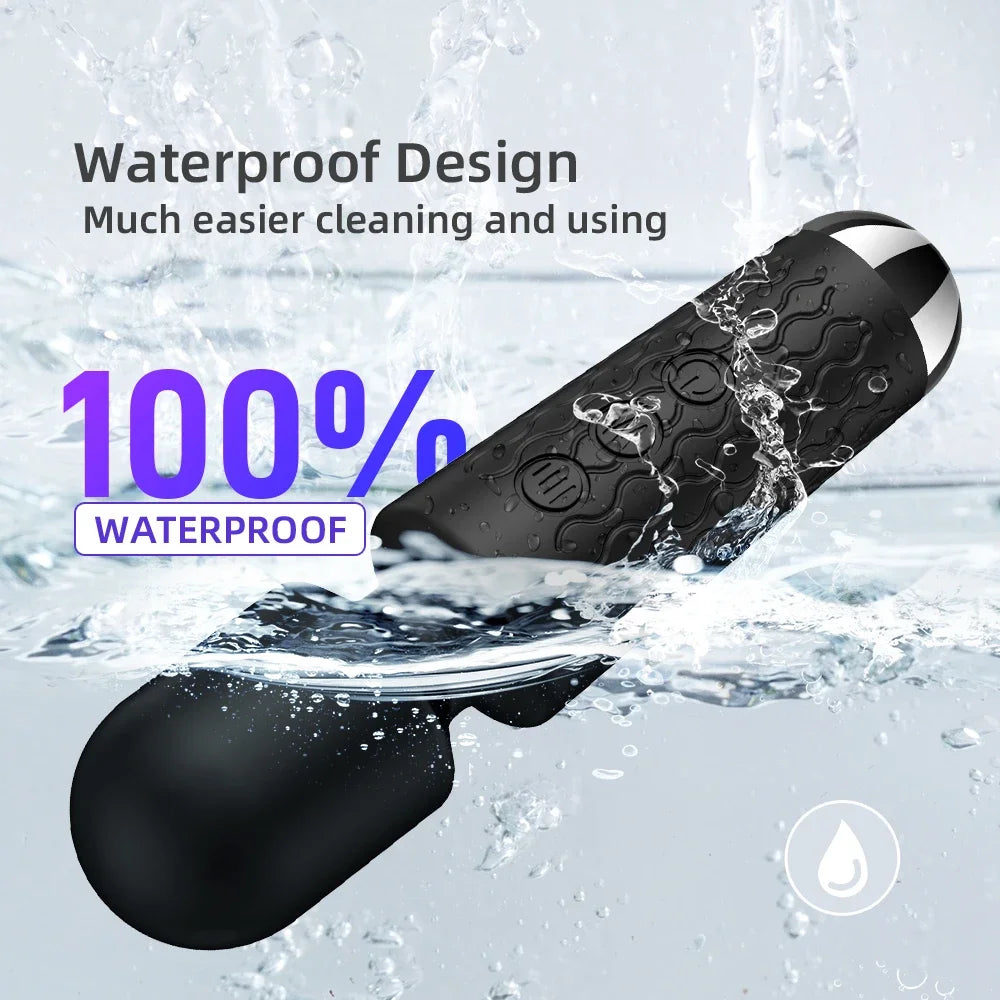 Powerful USB Rechargeable Clitoris & G-Spot AV Vibrator Massager