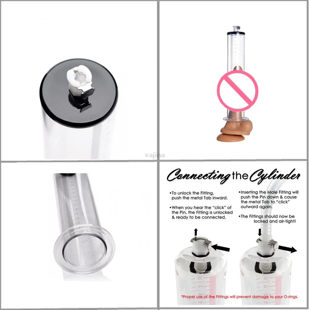 Male Penis Pump – Vacuum Enhancer & Extender | Manual Penile Trainer & Cock Masturbator for Men