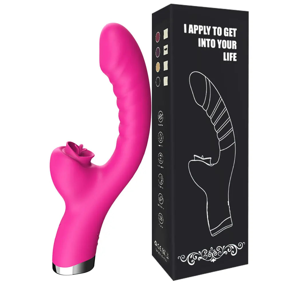 Tongue Licking Vibrator 2-in-1 – Clitoral Stimulator with 20 Speeds for Ultimate Pleasure
