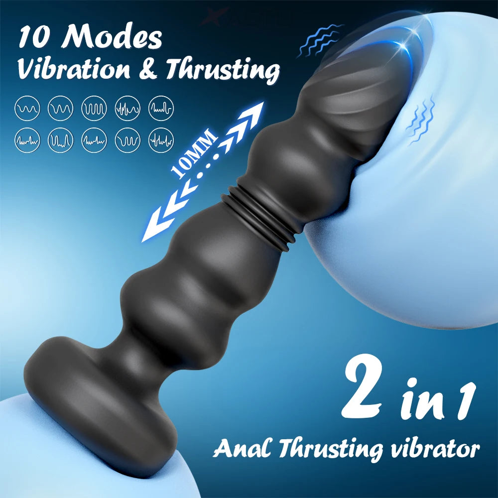 Thrusting Anal Plug Vibrator – Prostate & G-Spot Massager for Ultimate Stimulation