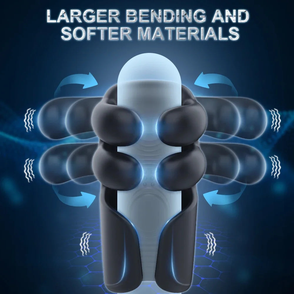 Vibrator for Men: Tapping Flapping Glans Massager – Penis Delay Trainer & Automatic Male Masturbator