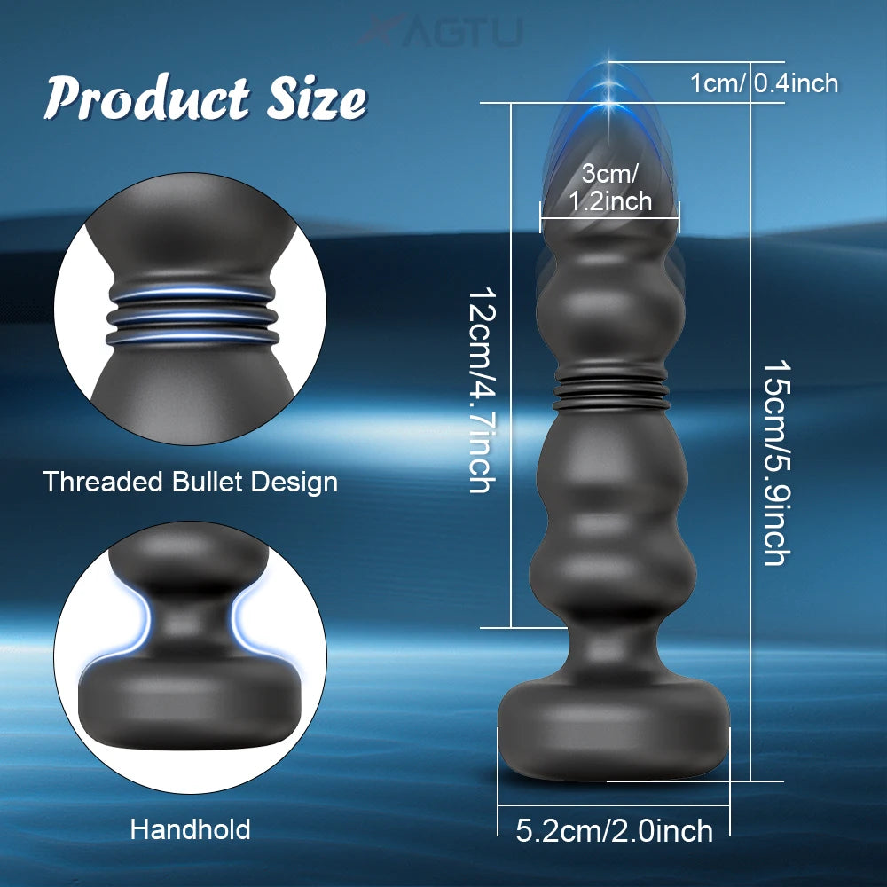 Thrusting Anal Plug Vibrator – Prostate & G-Spot Massager for Ultimate Stimulation