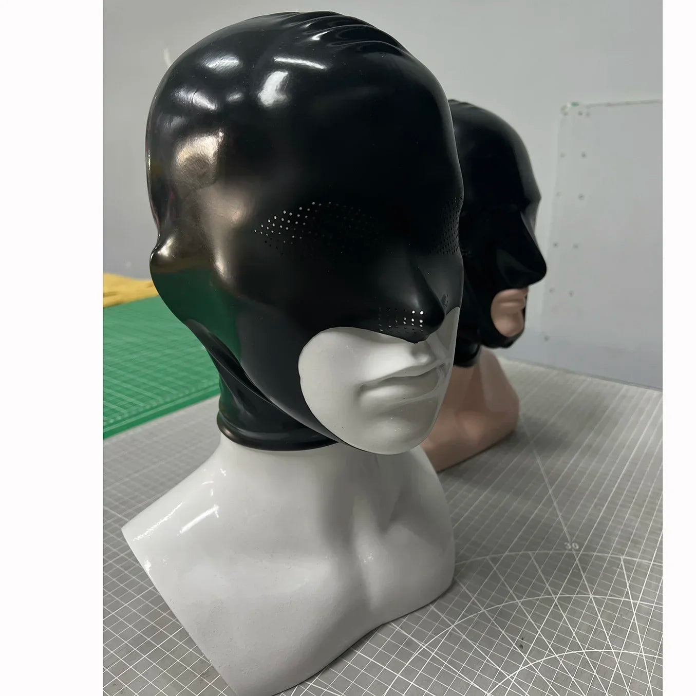 Latex Gloves for Men – Clear Transparent Rubber Gloves, Seamless Mask Hood, Unisex Fetish Molding
