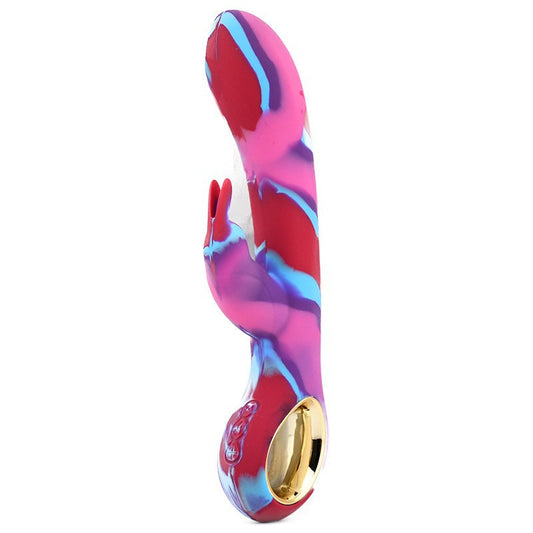🌈 Tini Rainbow Silicone Vibrating Stick – 10 Frequency Heated Vibration Massager 🔥