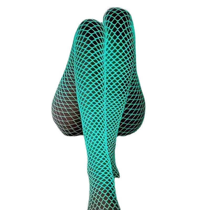 Glow-in-the-Dark Mesh Pantyhose – Sexy Fishnet Lingerie Stockings Set